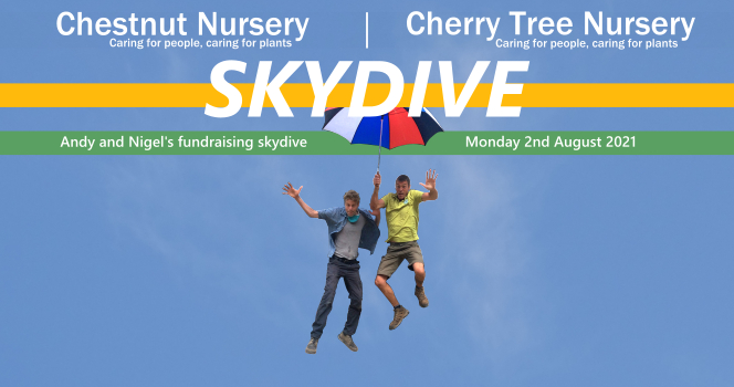 Skydiving for the Sheltered Work Opportunities Project – Cherry Tree Nursery & Chestnut Nursery